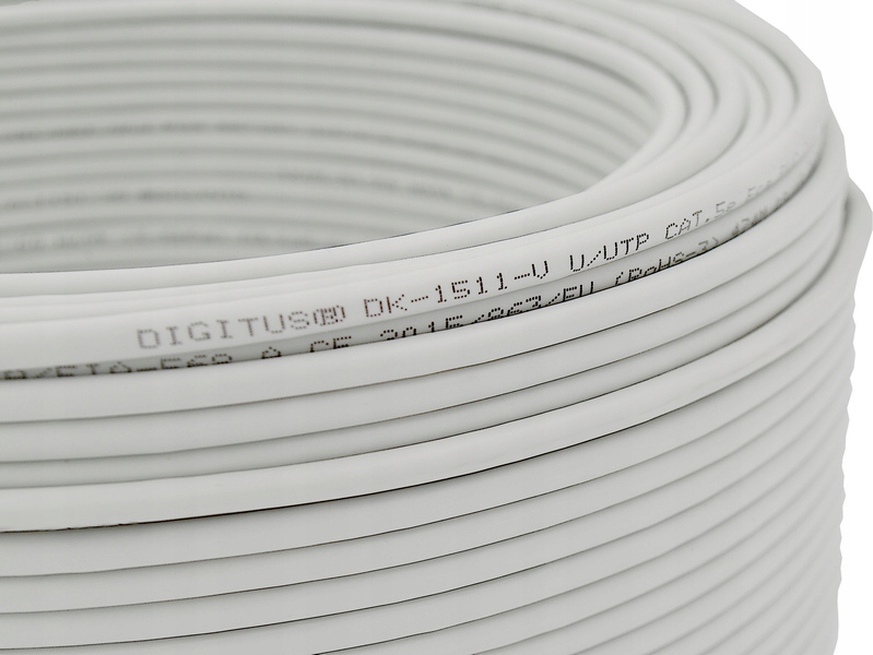 KABEL PRZEWÓD SKRĘTKA UTP KAT 5E DIGITUS 100M Typ kabel