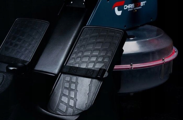 Wioślarz wodny Christopeit Sport WP 1500 Duży Bluetooth Kinomap Długość produktu po rozłożeniu 208 cm