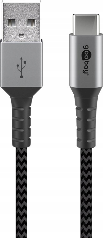 

Kabel przewód Usb-c metalowe wtyczki 2 m
