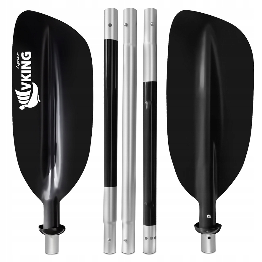 Wiosło packraft kajak składane 5-częściowe 220 cm 180 cm ultralekkie 52 cm