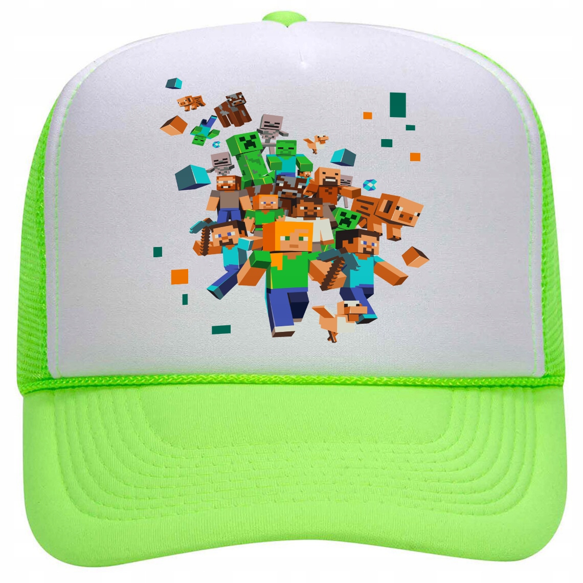 

Czapka Limonka Z Daszkiem Do Szkoły Minecraft Wz