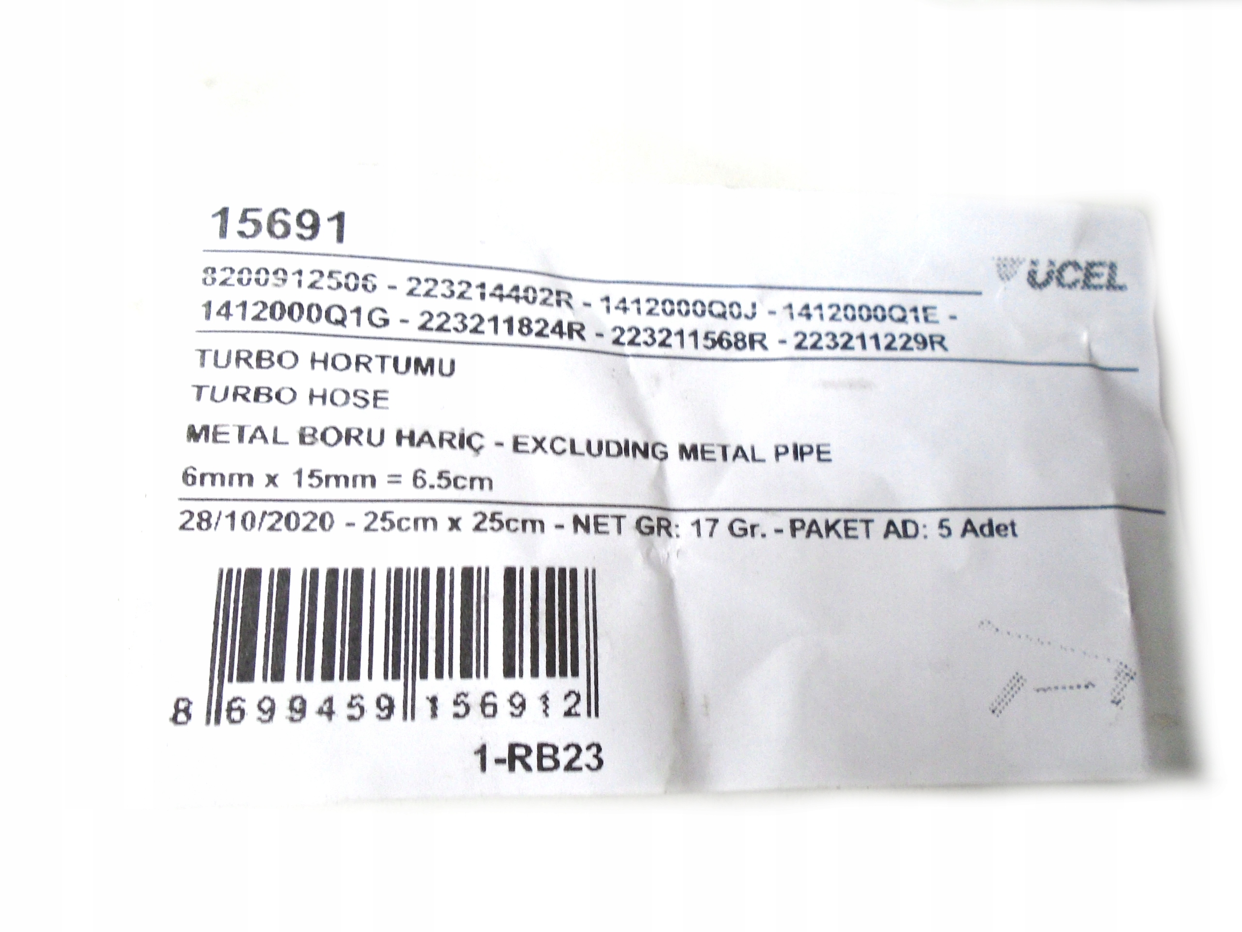 Przewód czujnika ciśnienia FAP Renault Dacia Producent części Inny