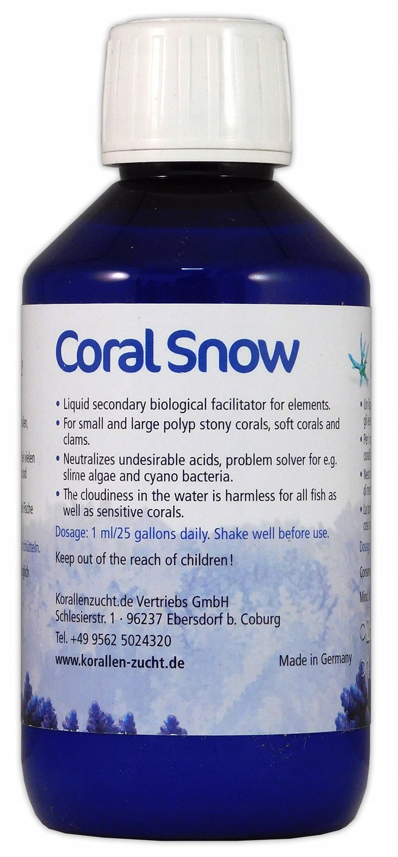 Korallen Zucht Coral Snow 100 ML Přípravek Na Namáčení Vody A Cyano
