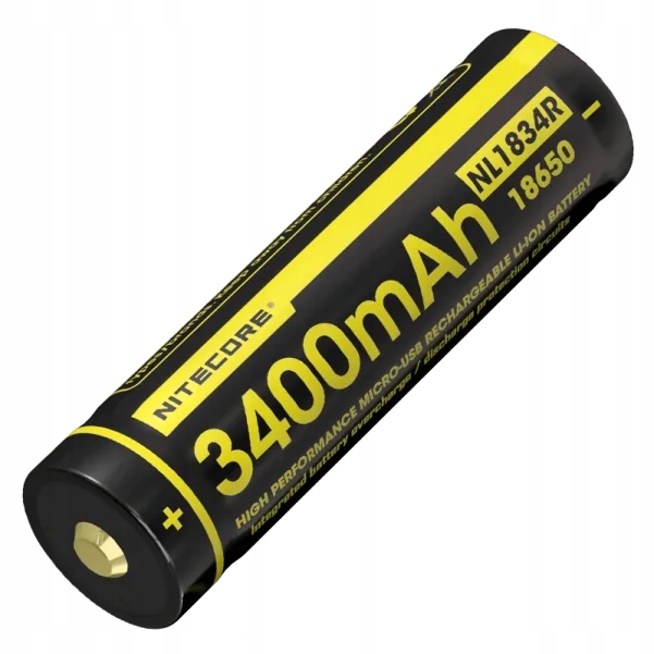 Akumulátor 18650 (3400 mAh, Micro Usb) Nitecore NL1834R 1 Ks.