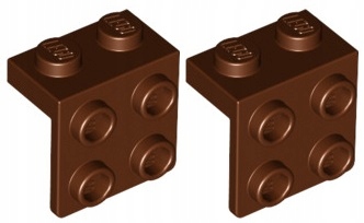 

Lego Pł. Łamana 1x2-2x2 Brązowa (44728/6117976) x2