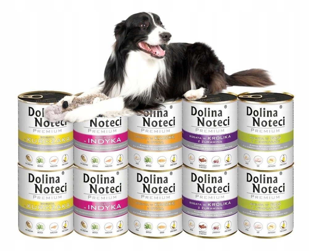 Levně Dolina Noteci Premium Vlhké krmivo pro psy MIX 10x800 g, sada 5 příchutí