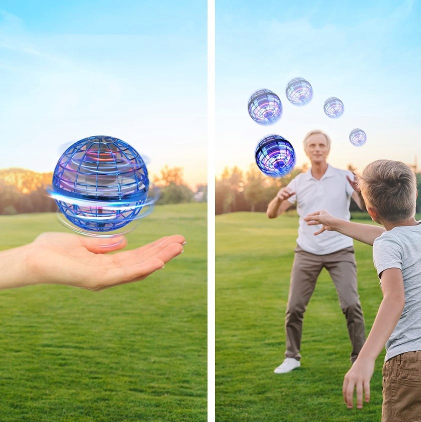 LATAJACA PIŁKA RĘCZNIE STEROWANA MAGICZNA LED MINI DRON SAMOLOT ZABAWKA Marka bez marki