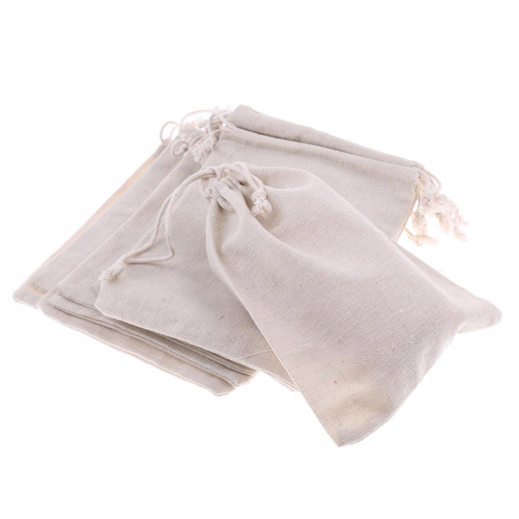 24 torby Bawełniane torby muślinowe Ściągana Model a