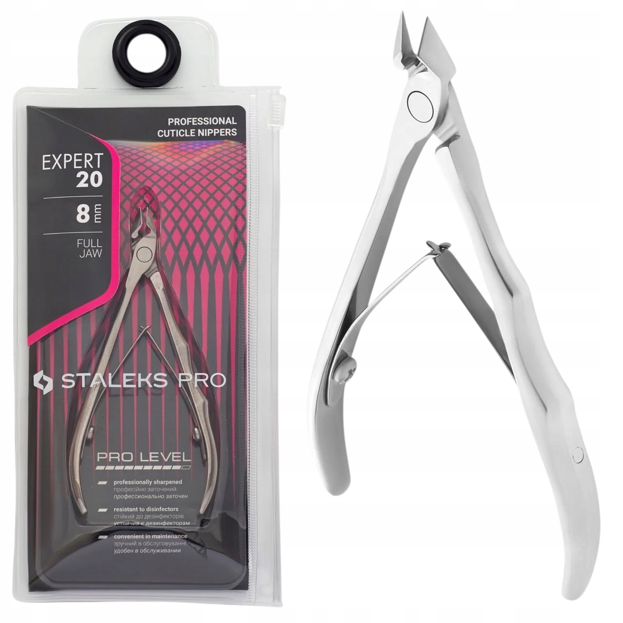 Staleks Profesionální nůžky na kůži NE-20-8 Expert 8 mm
