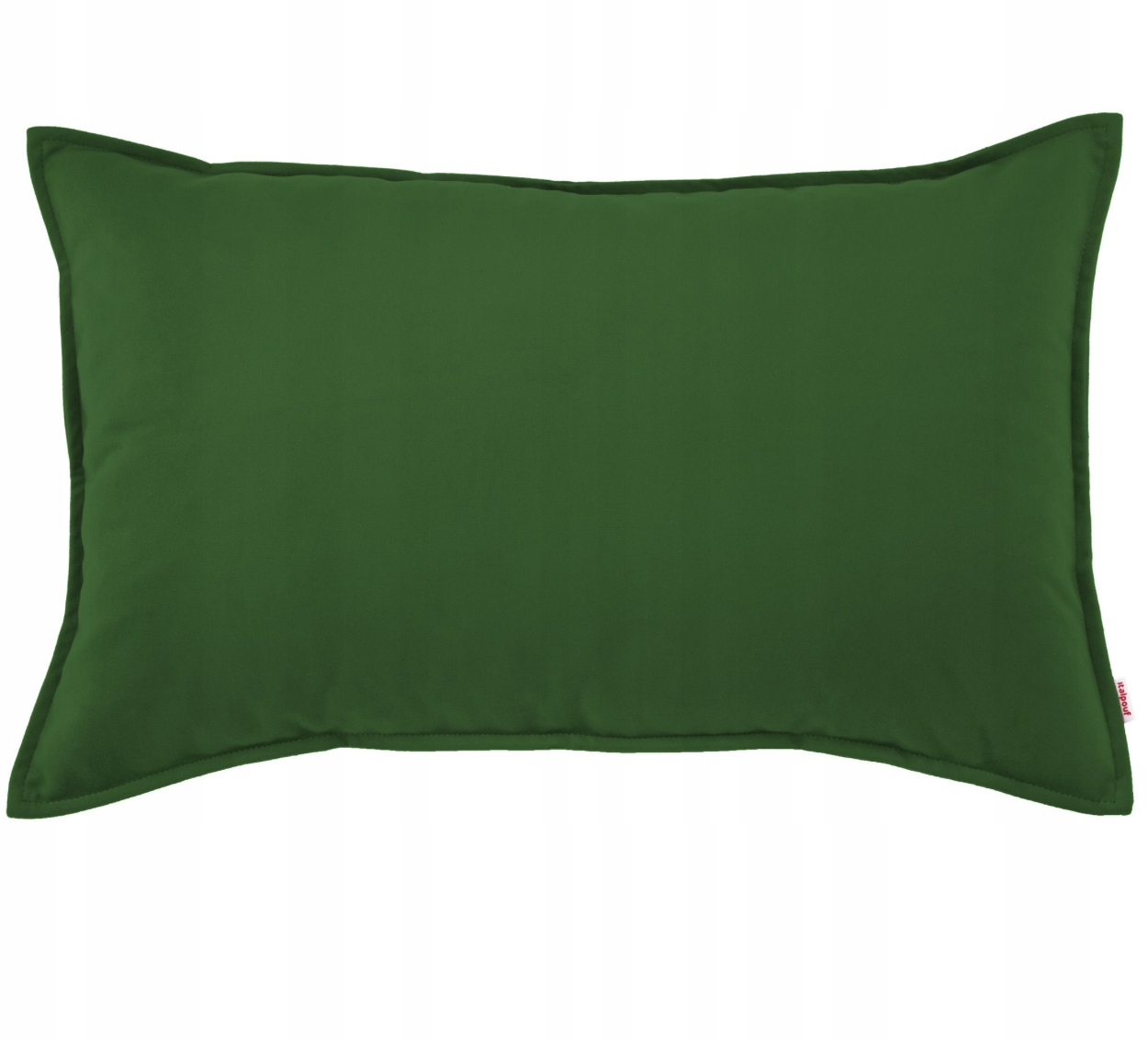 Plyšová dekoratívna poduška Tmavozelená 45x140