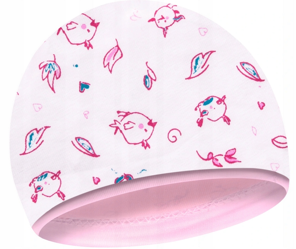 

Czapeczka Czapka Niemowlęca Smerfetka 0 M+ ptaszki