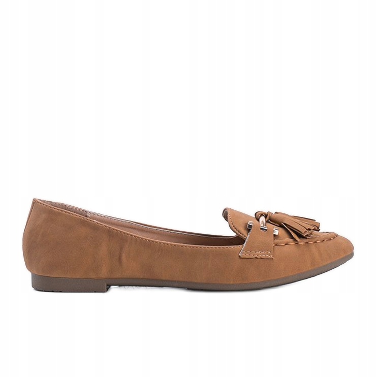 

Brązowe Skóra ekologiczna Buty Mokasyny r.38