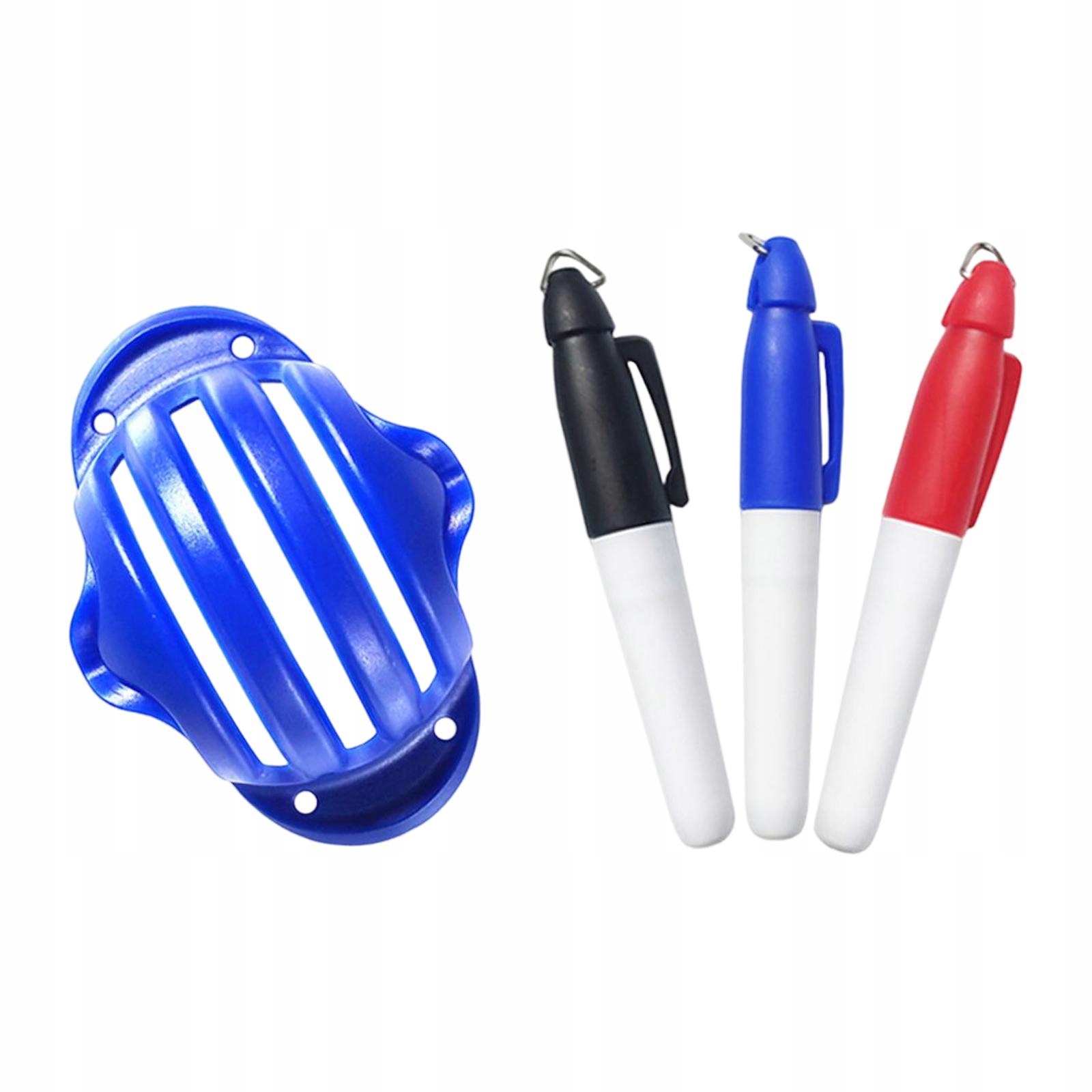Golf Ball Alignment Marker, Line Blue with 3 pen