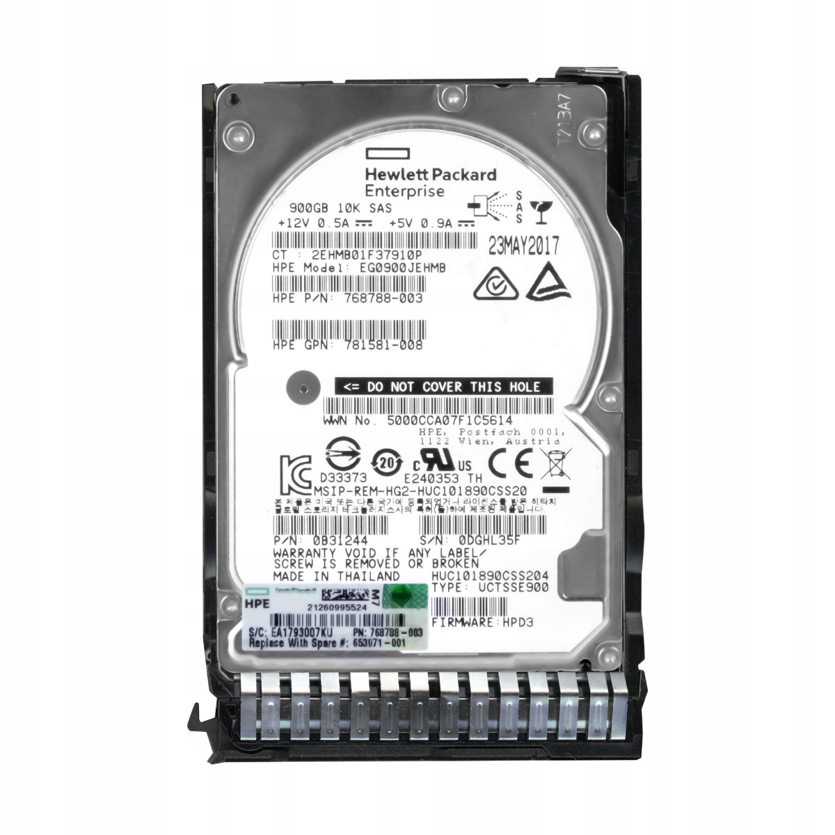 Hp 768788-003 900GB 10K 128MB SAS-3 2.5" EG0900JEHMB