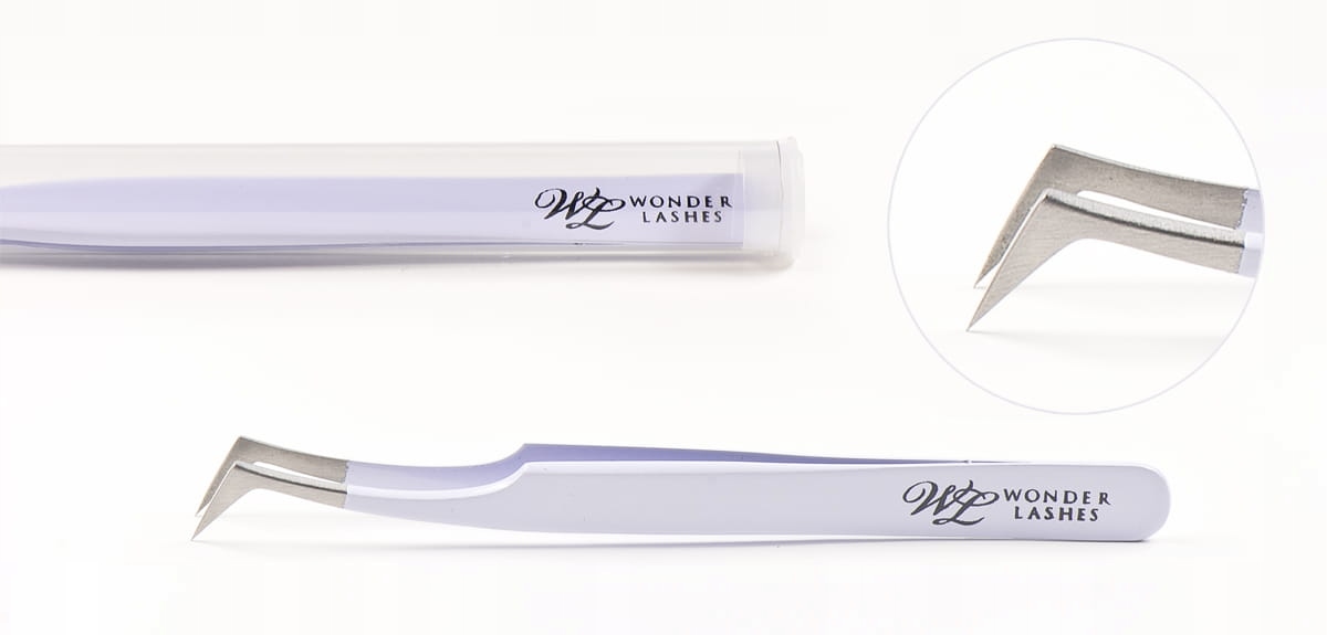 Pęseta do rzęs volume L Rodzaj pęsety