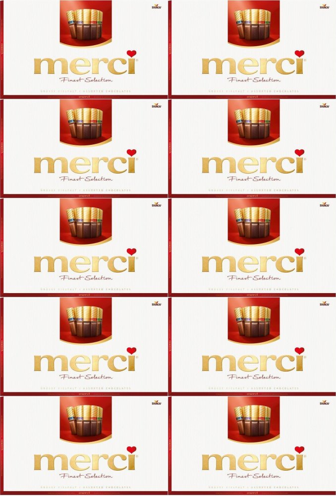 Bombonierka Merci Finest kolekcja 400g x10