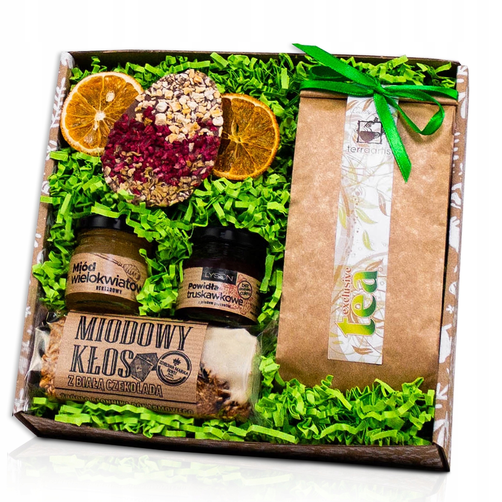 Levně Dárková krabička, Dárek na Velikonoce – čajová tyčinka s čokoládou