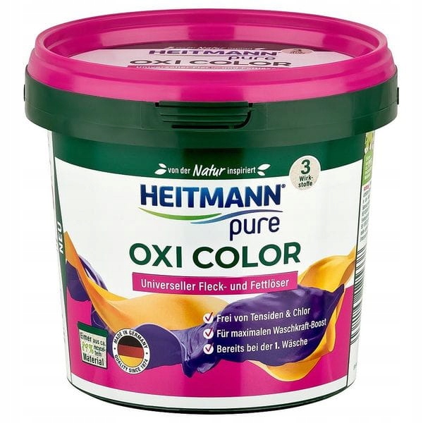 2x HEITMANN PURE OXI POWER ODPLAMIACZ DO KOLOROWYCH TKANIN 500g