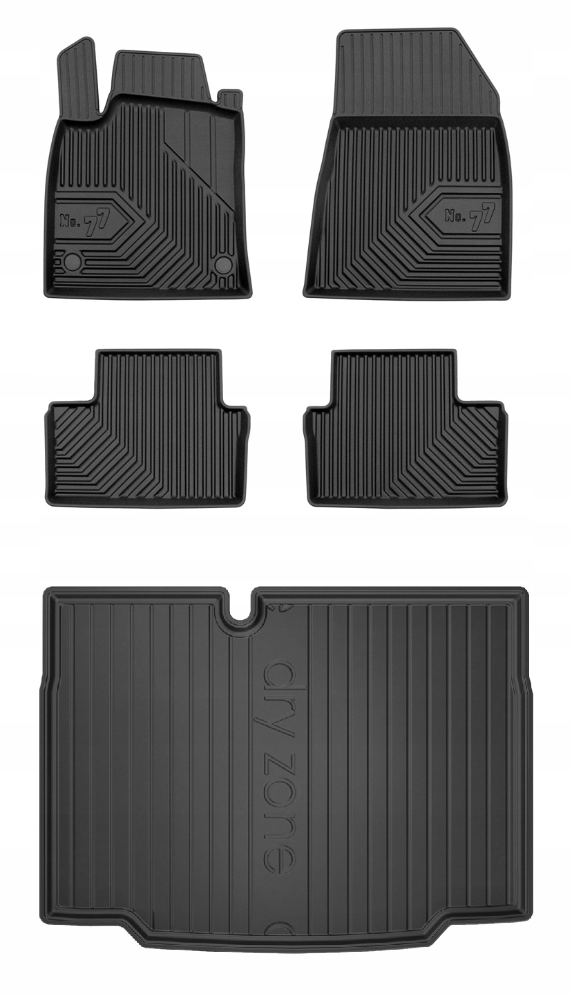 Set 77 Koberce a rohože Renault Clio 5 Hatchback od roku 2019