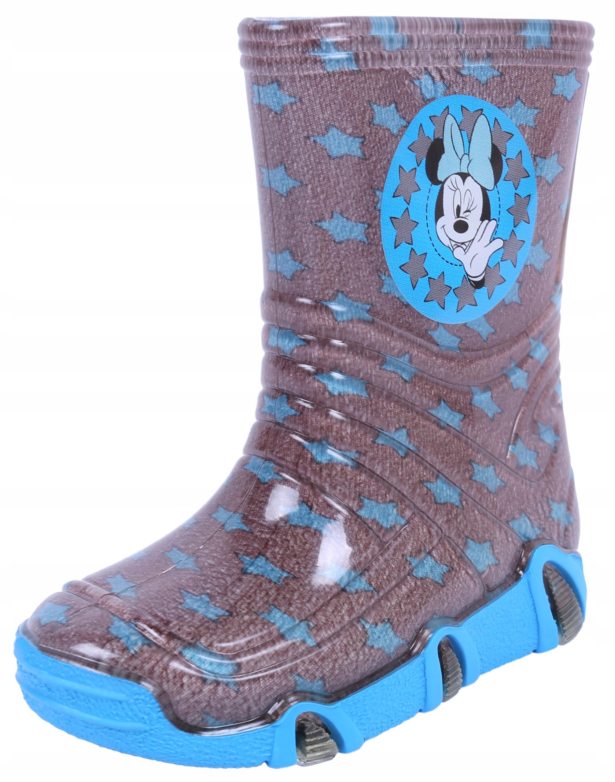 

Brązowo-niebieskie kalosze Myszka Minnie 31-32 Eu