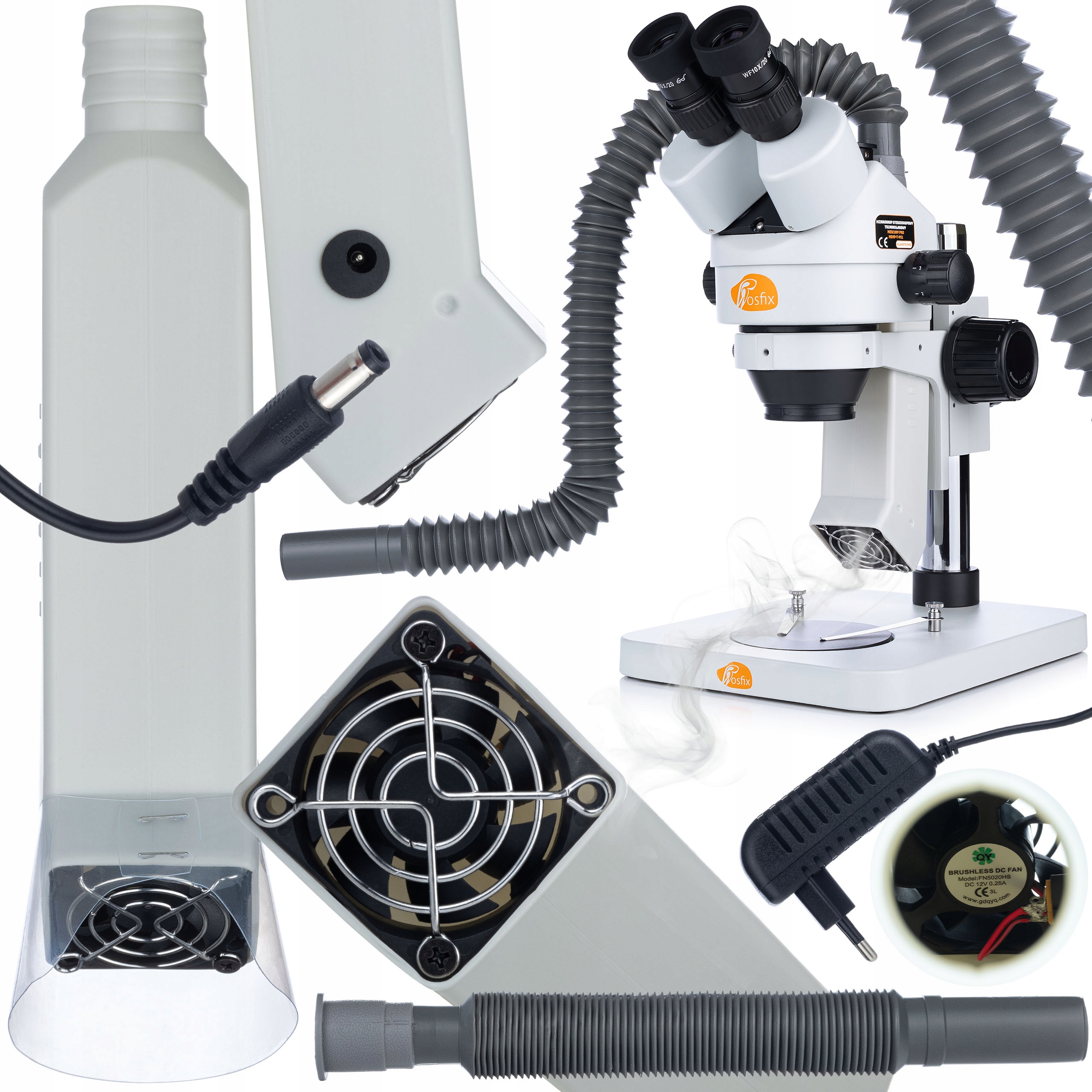 Odsávání Par A Odsávání, Pohlcovač Pájecího Kouře Pro Stereo Mikroskop Hq