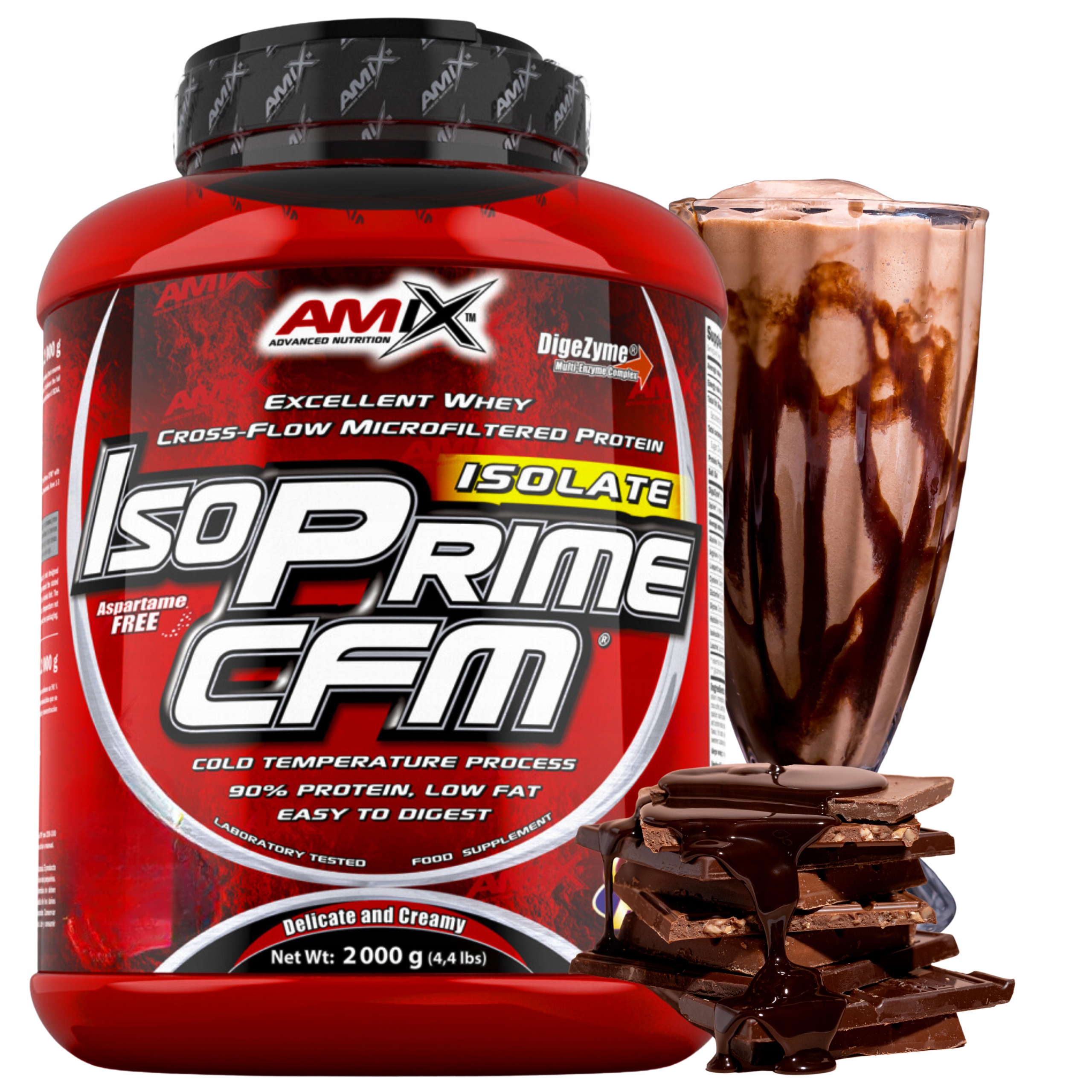 Protein Amix Isoprime Cfm 2000 g Bílkoviny 90% Čokoláda Protein