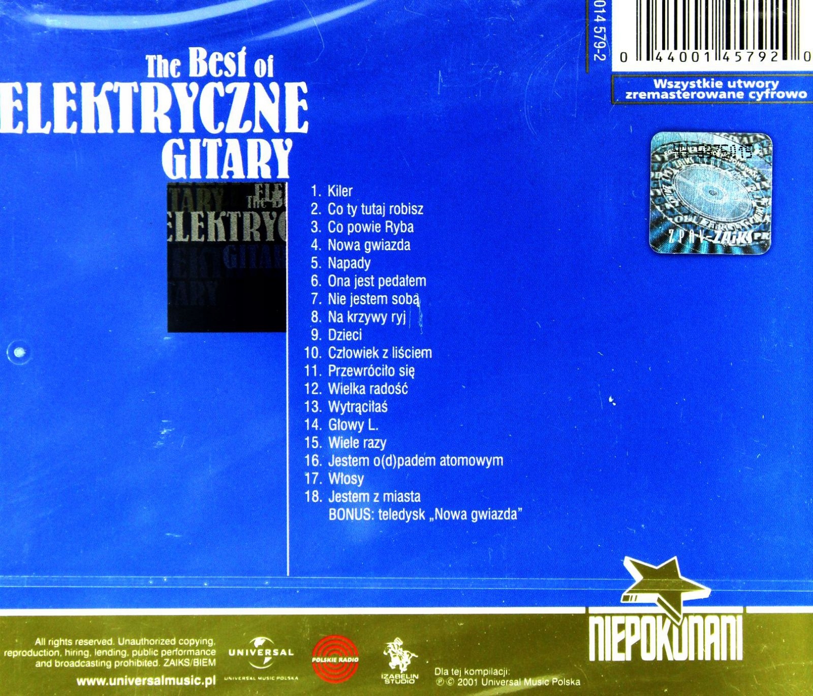 ELEKTRYCZNE GITARY: THE BEST OF (CD) Stan opakowania oryginalne