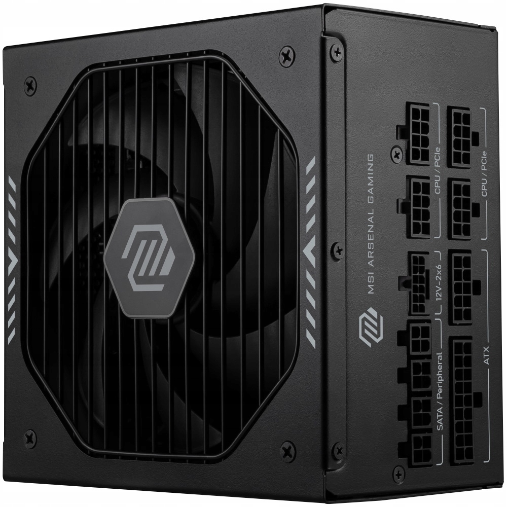 Msi zdroj Mag A850GLS PCIE5/ 850W/ ATX3.1/ akt. Pfc/ 7 let celk. záruka/ 13