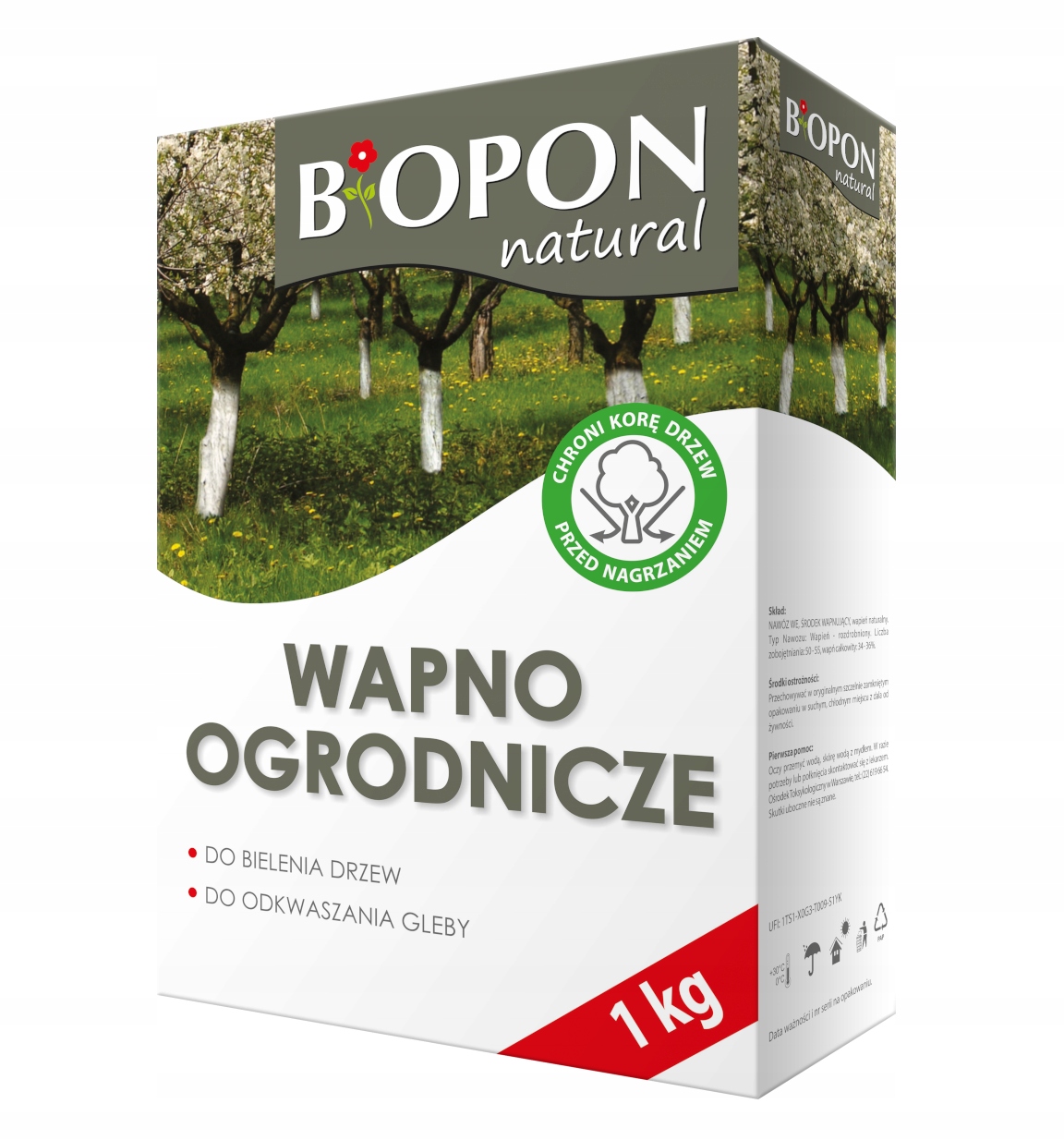 

Biopon Wapno do Bielenia I Odkwaszania Gleby 1kg