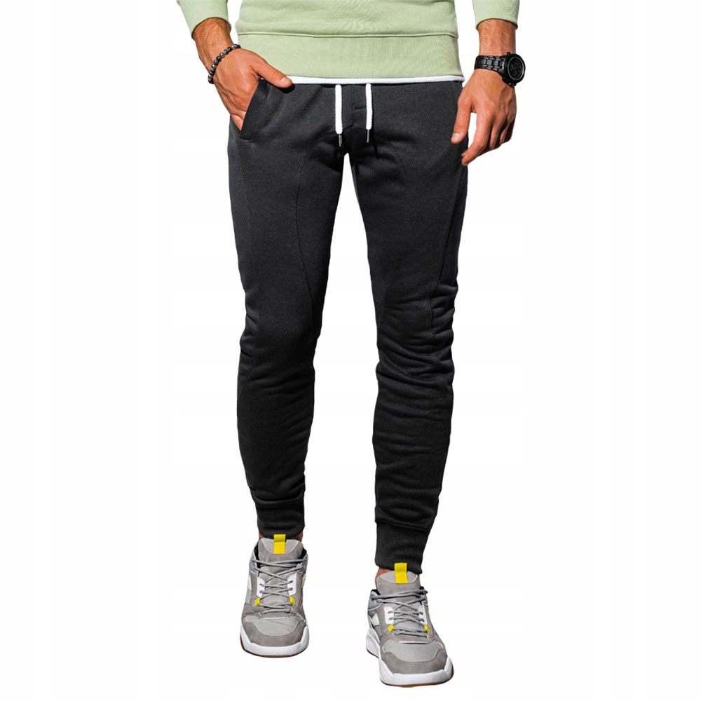 

Spodnie męskie dresowe trening P867 czarne M