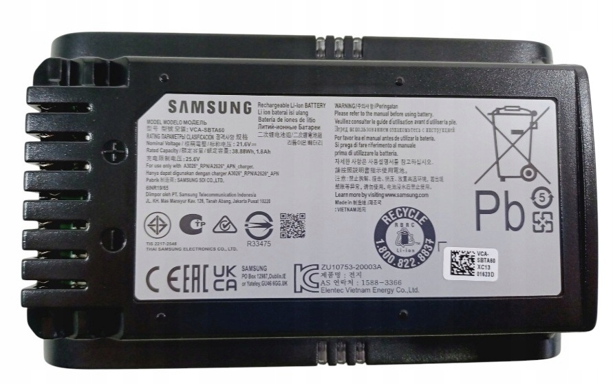 Akumulator Samsung Jet 75E bateria do odkurzacza VCA-SBTA60 oryginał