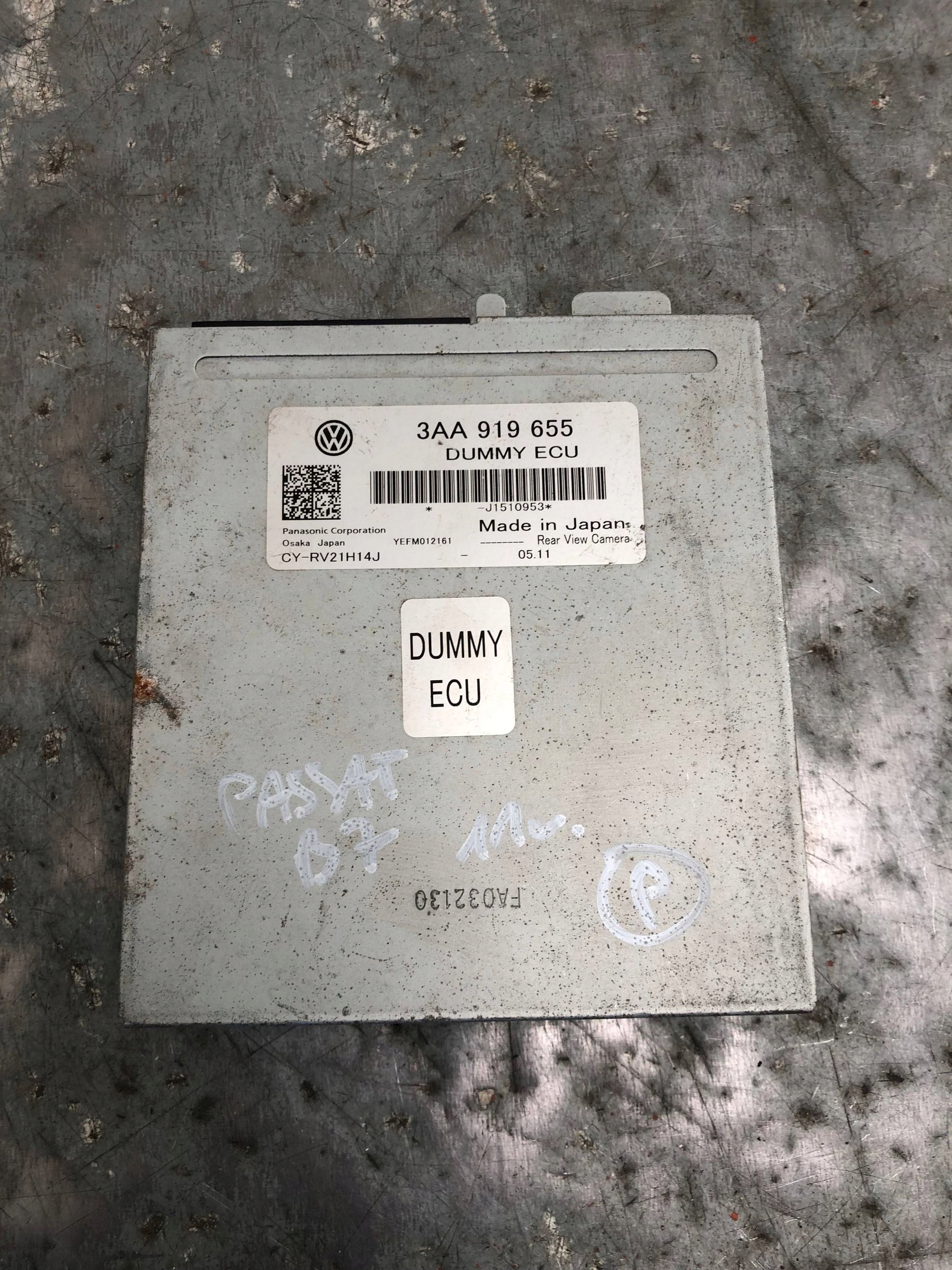 Bedienteil modul KAMERY ECU VW PASSAT B7 3AA919655