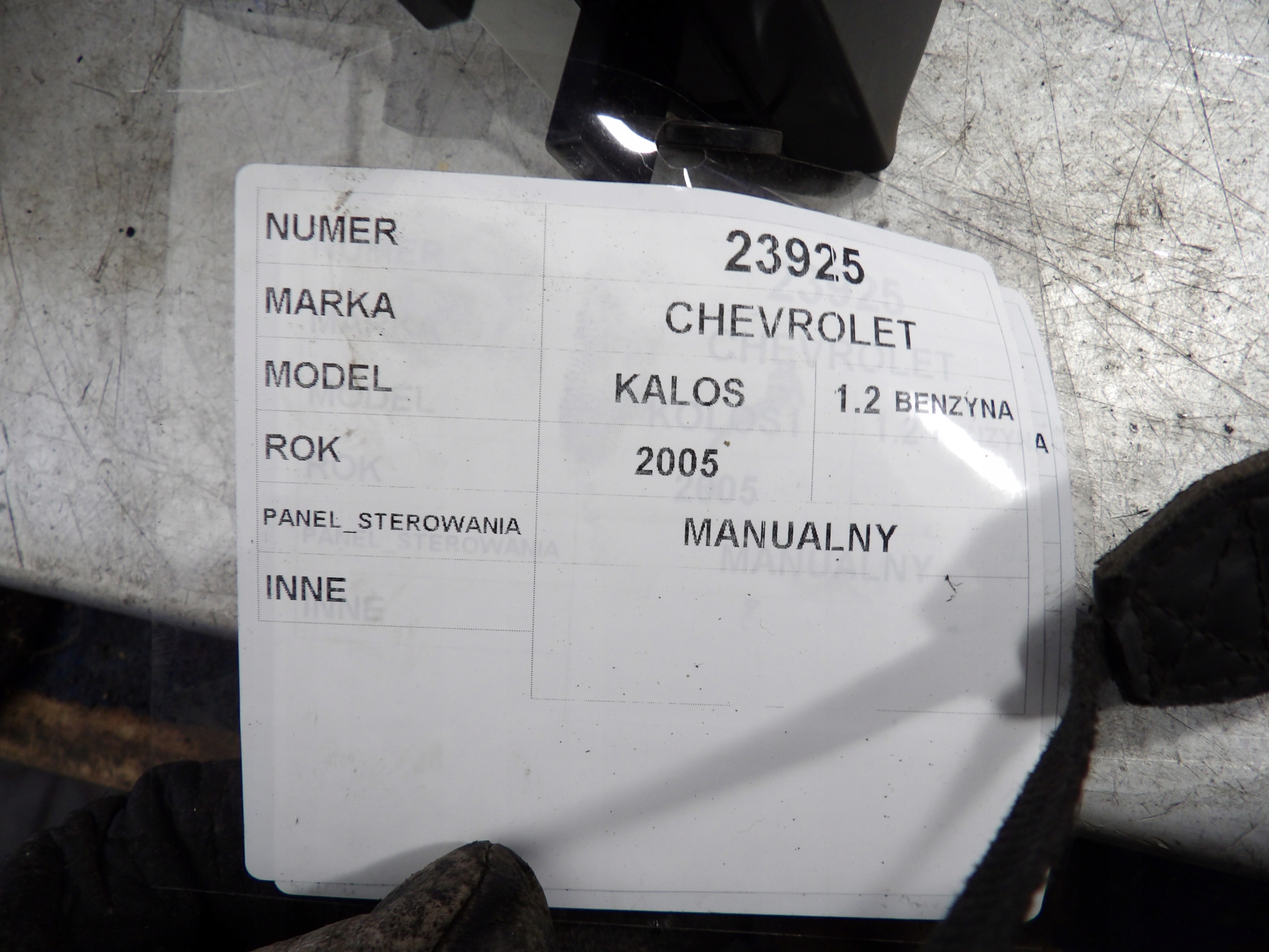 Chevrolet Kalos 1 panel klími, klimatizaci 1,2B