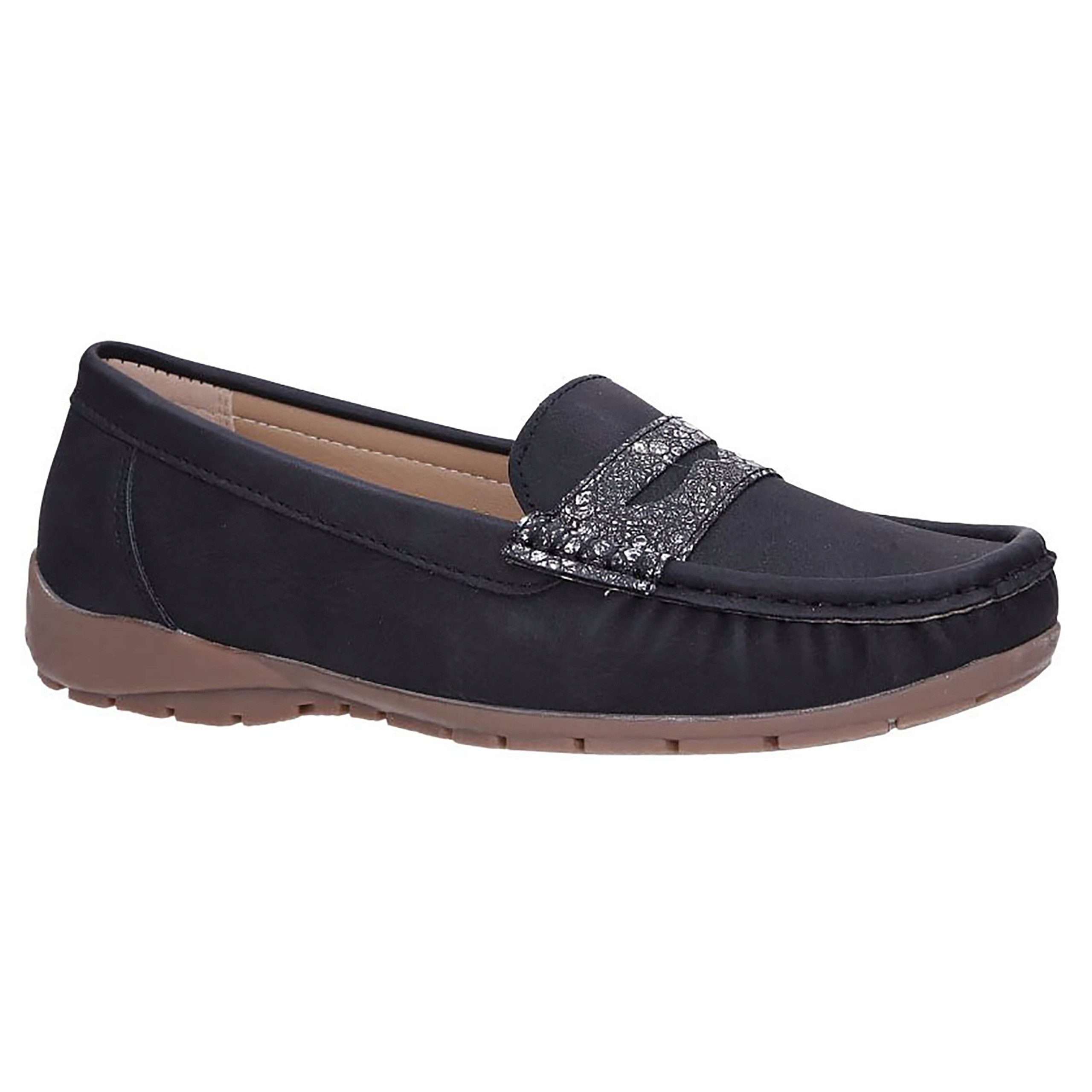 MOKASYNY PÓŁBUTY BUTY KLASYCZNE PŁASKIE NISKIE 37