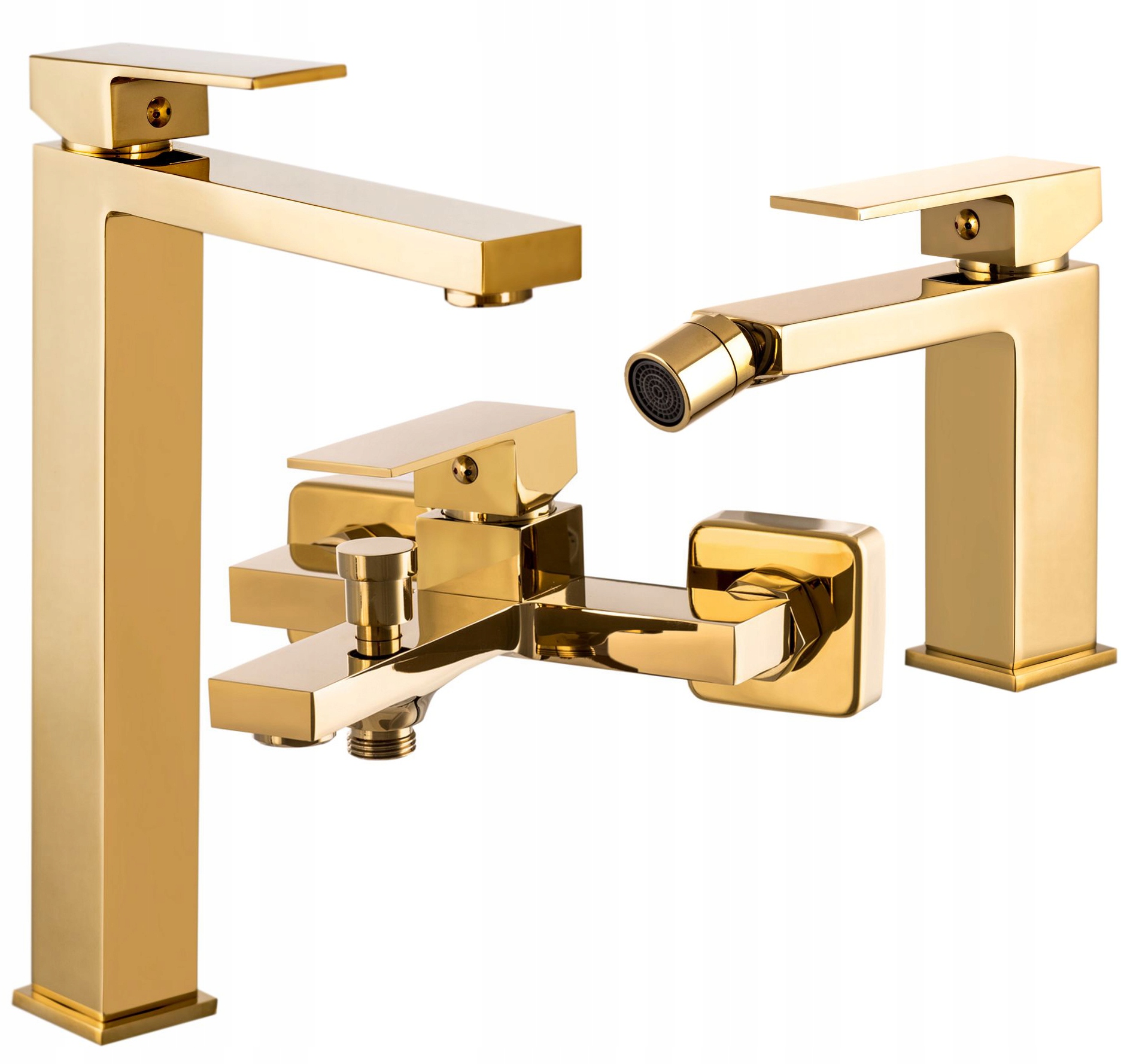 Zlatý Set Vana Umyvadlo Bidet I Koupelnová Sada