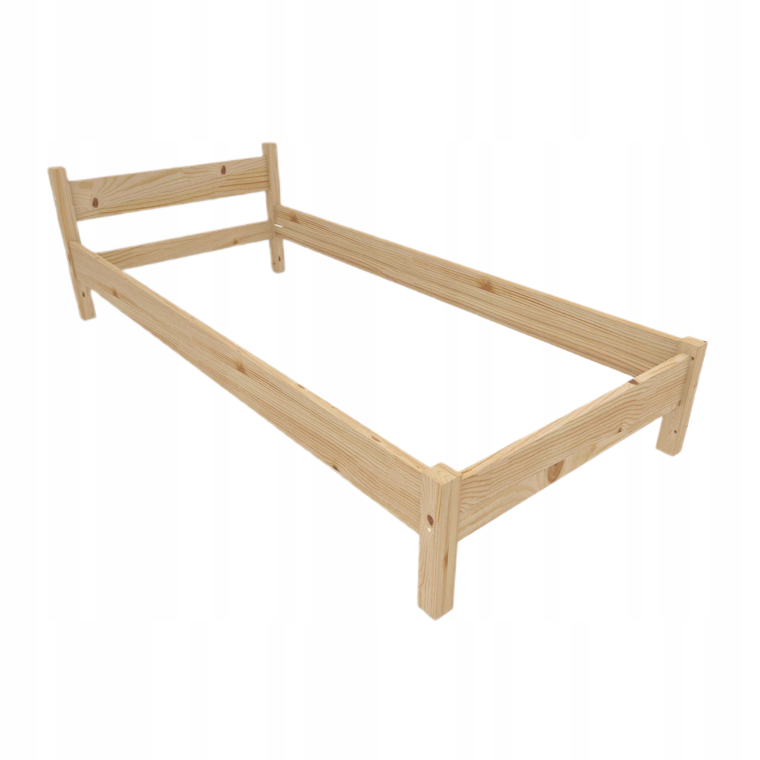 Postel 80x200 Forest Pro Mládež Dřevěná bez roštu Surová Klasická Eco