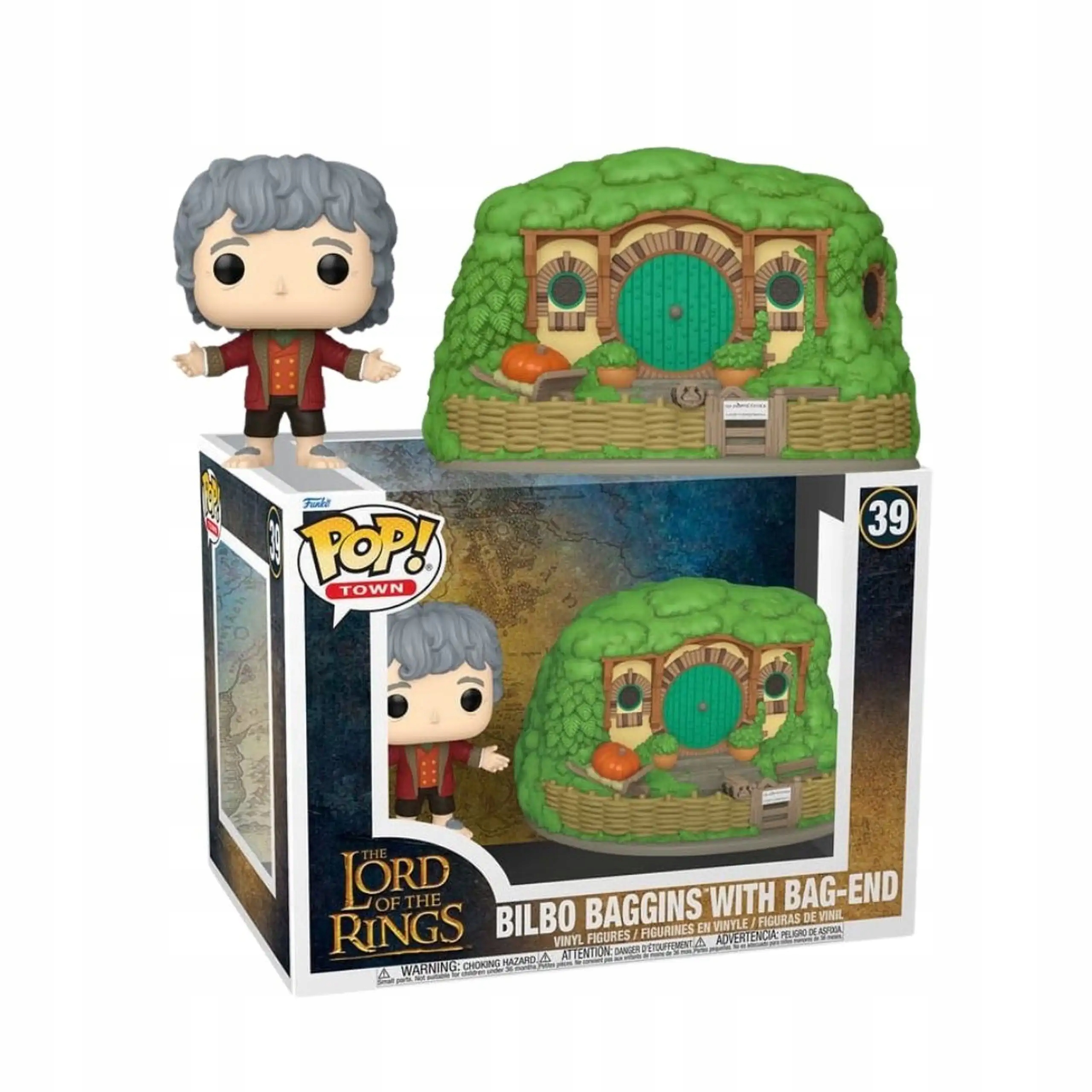 Funko Pop! Town: Pán prstenů Bilbo Pytlík s Dnem pytle #39