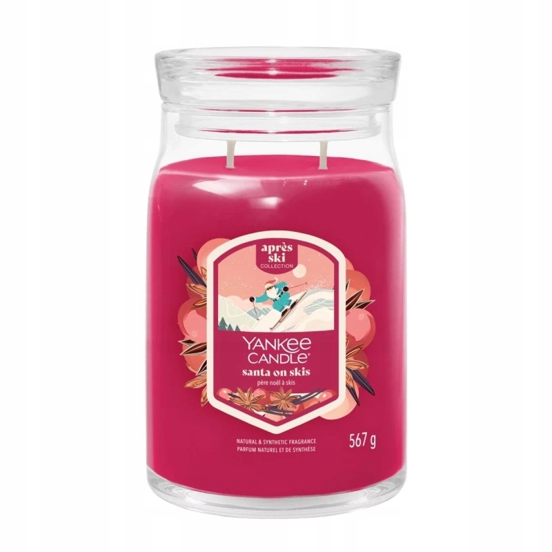 Yankee Candle Signature Velká svíčka Santa On Skis