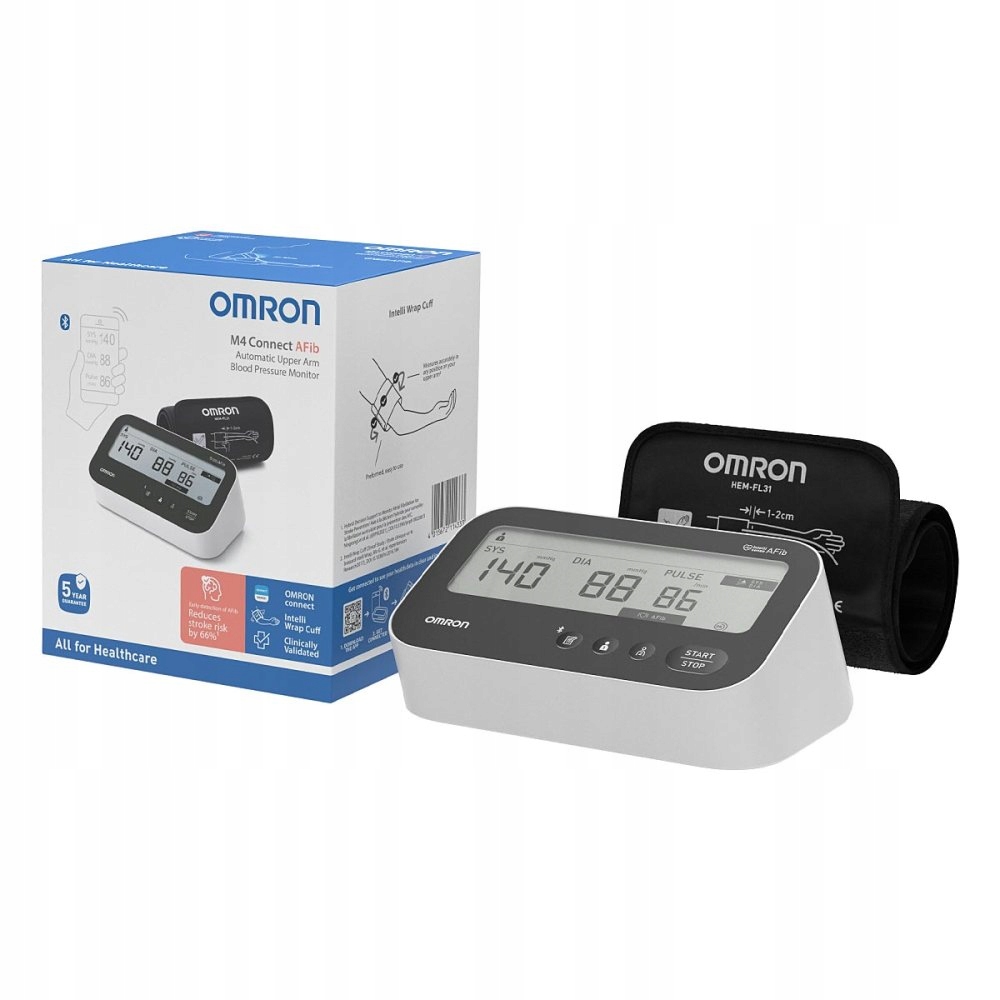 Ciśnieniomierz naramienny Omron M4 Connect Afib 22 42 cm Bluetooth