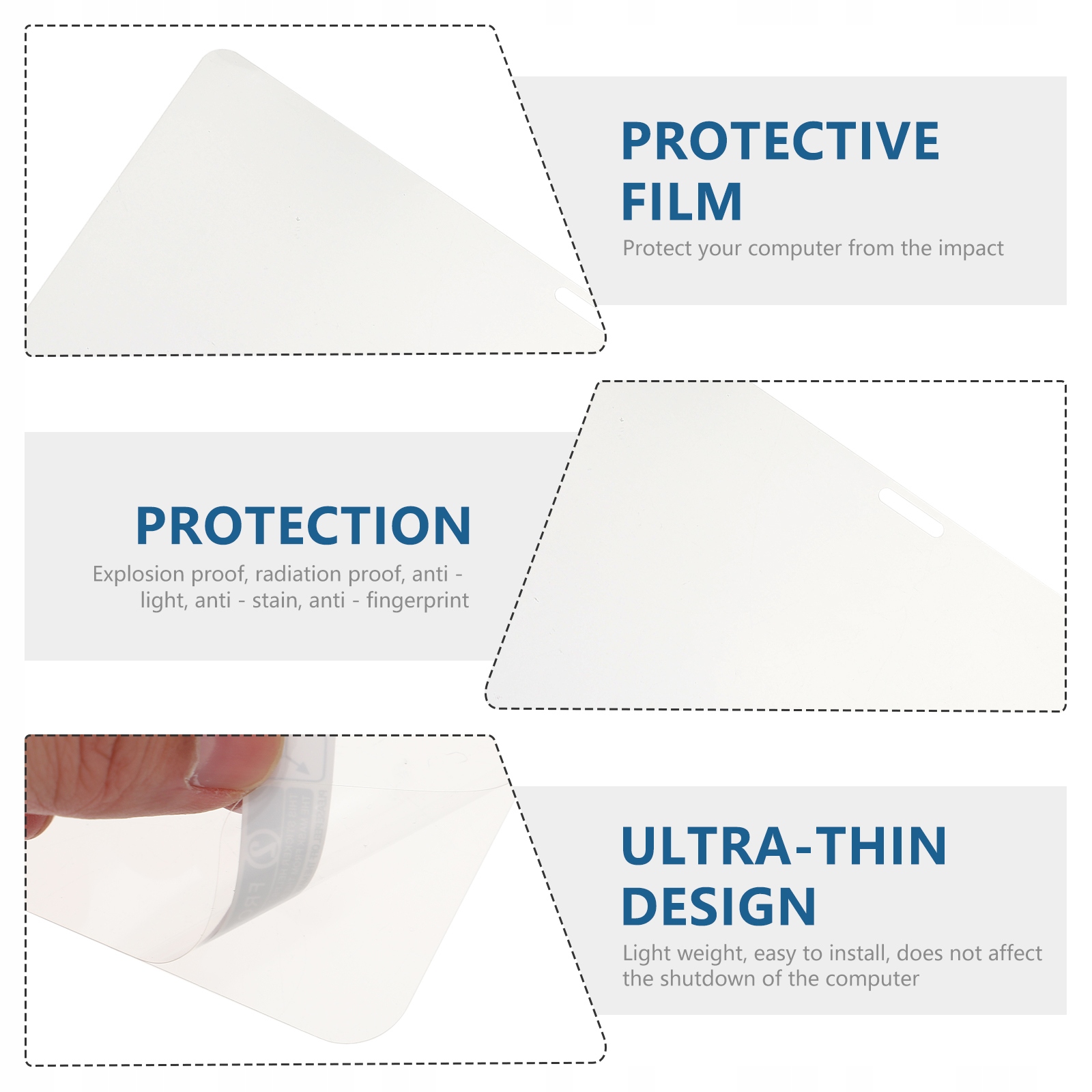 FOLIA OCHRONNA EKRANU KOMPUTERA PRZECIW ZARYSOWANIU Marka bez marki