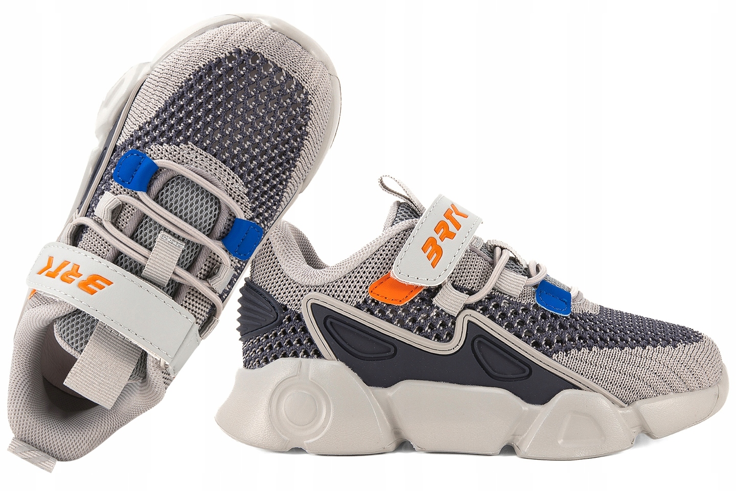 Bartek 8700710 Buty Sportowe Sneakersy Dziecięce Półbuty Pu Rzep Grafit 28