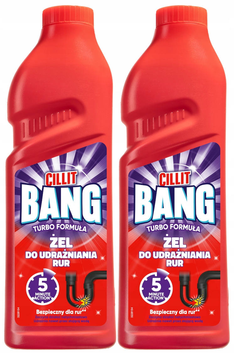 

Cillit Bang Turbo Żel do udrażniania rur 2 x 1 L