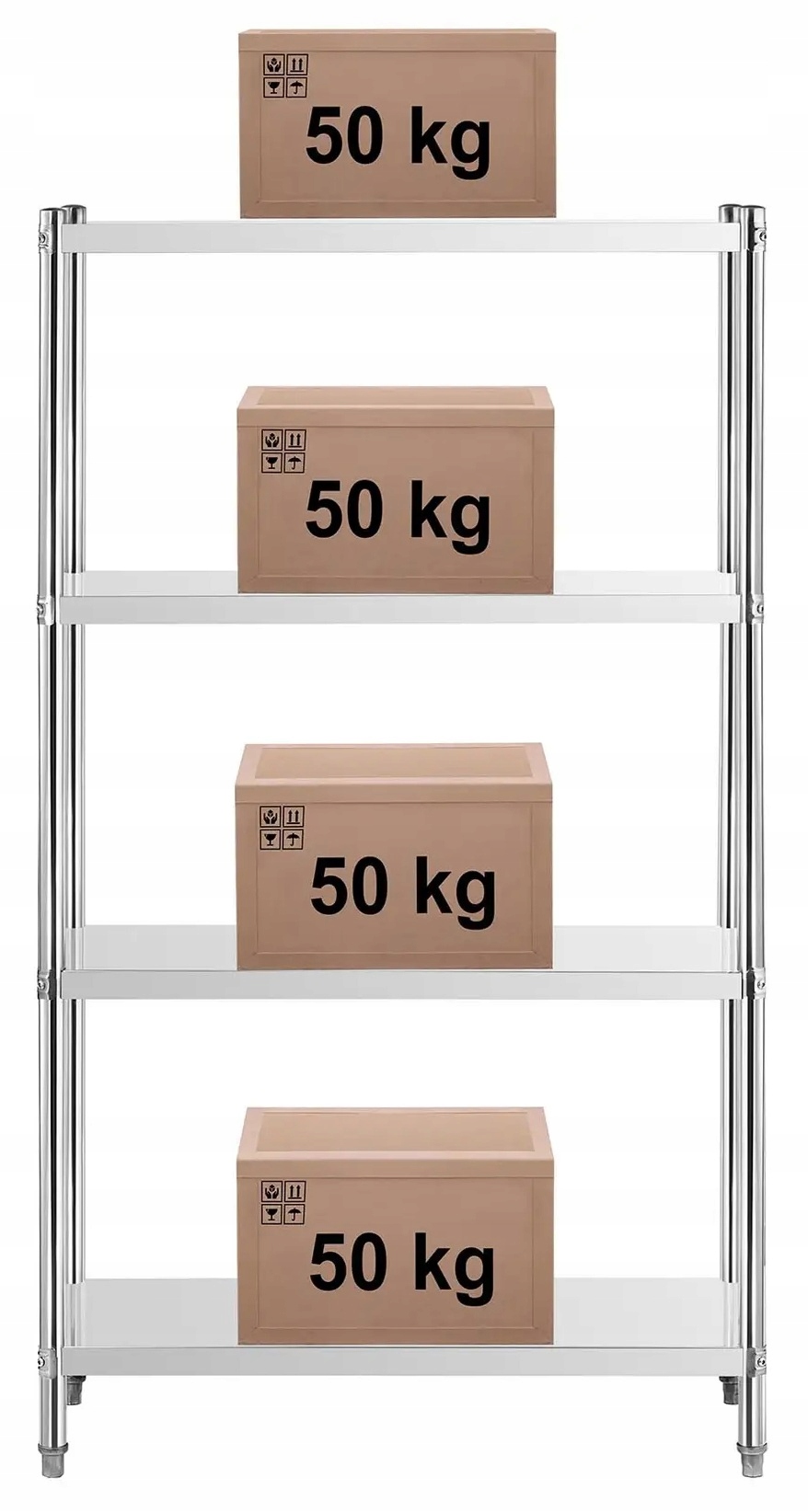 Regał metalowy magazynowy 100x40x180 cm Royal Catering RCER-10040 10012253