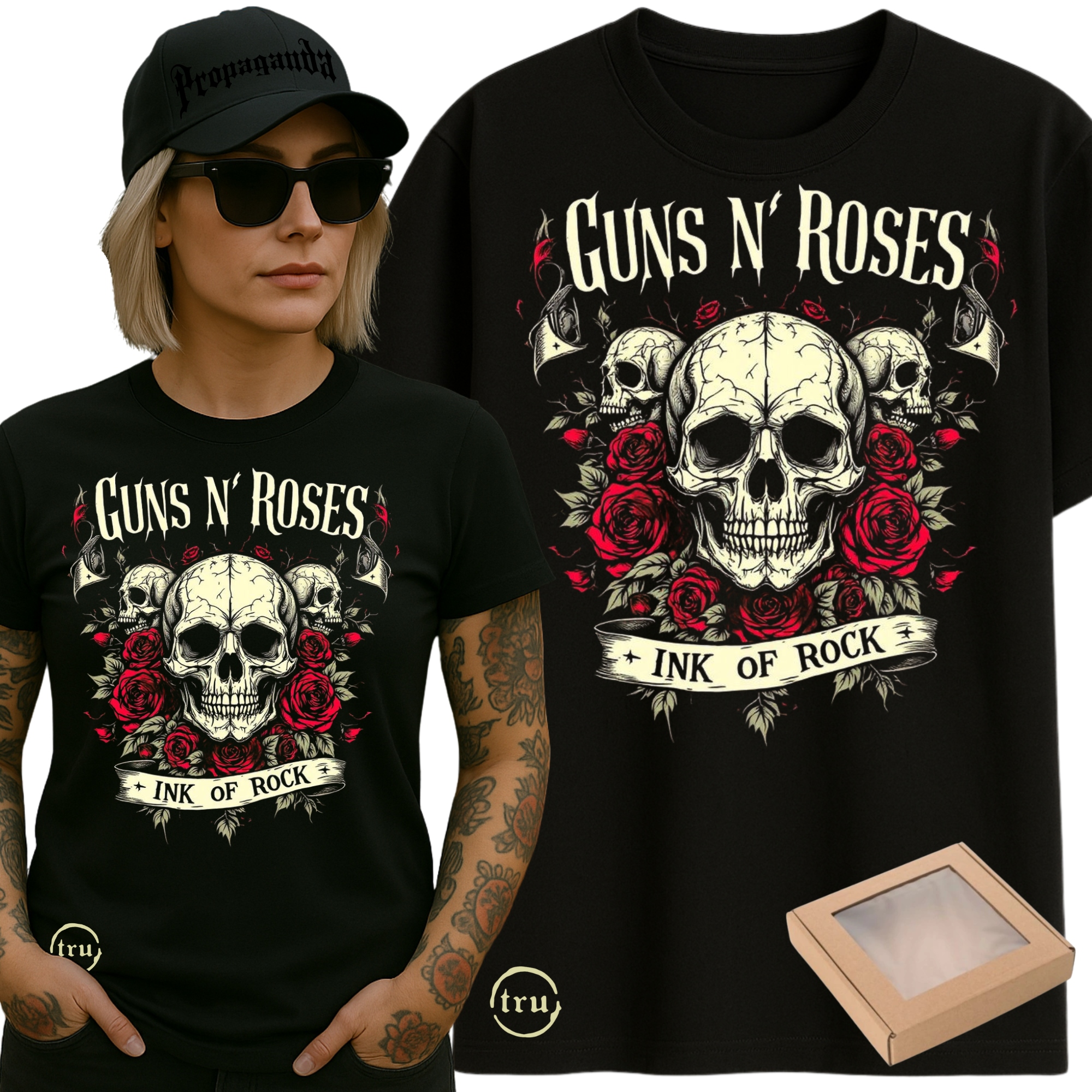 TRIČKO ROCKOVÉ TRIČKO GUNS N ROSES 2025 KONCERTNÍ DÁREK ROCK S