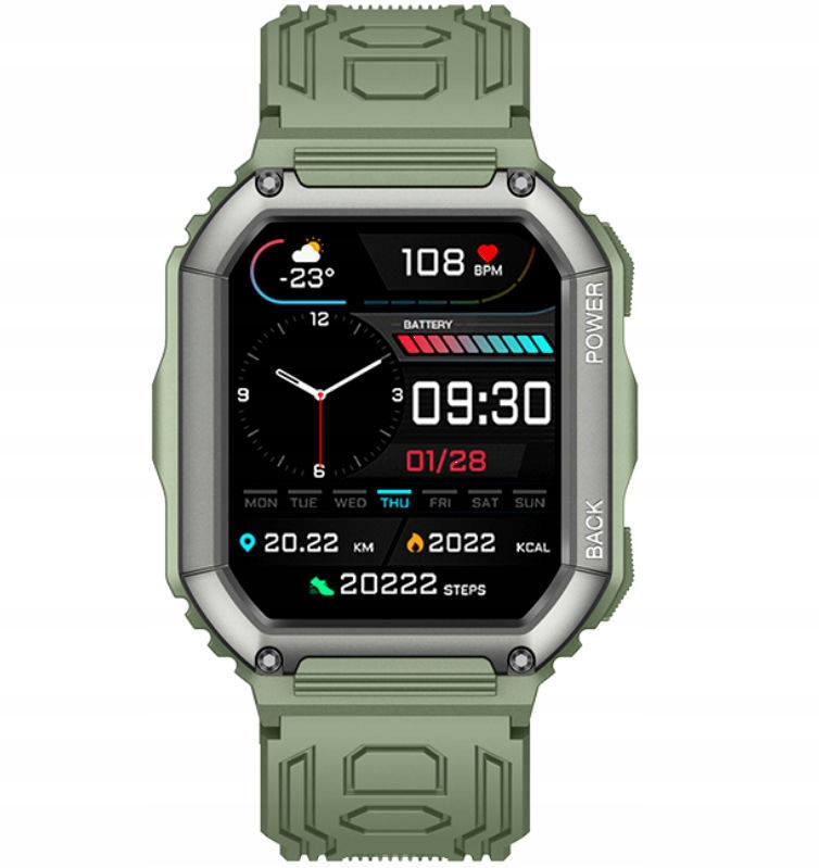 SPORTOWY SMARTWATCH RUBICON RNCE93 ROZMOWY PULS Stan opakowania oryginalne