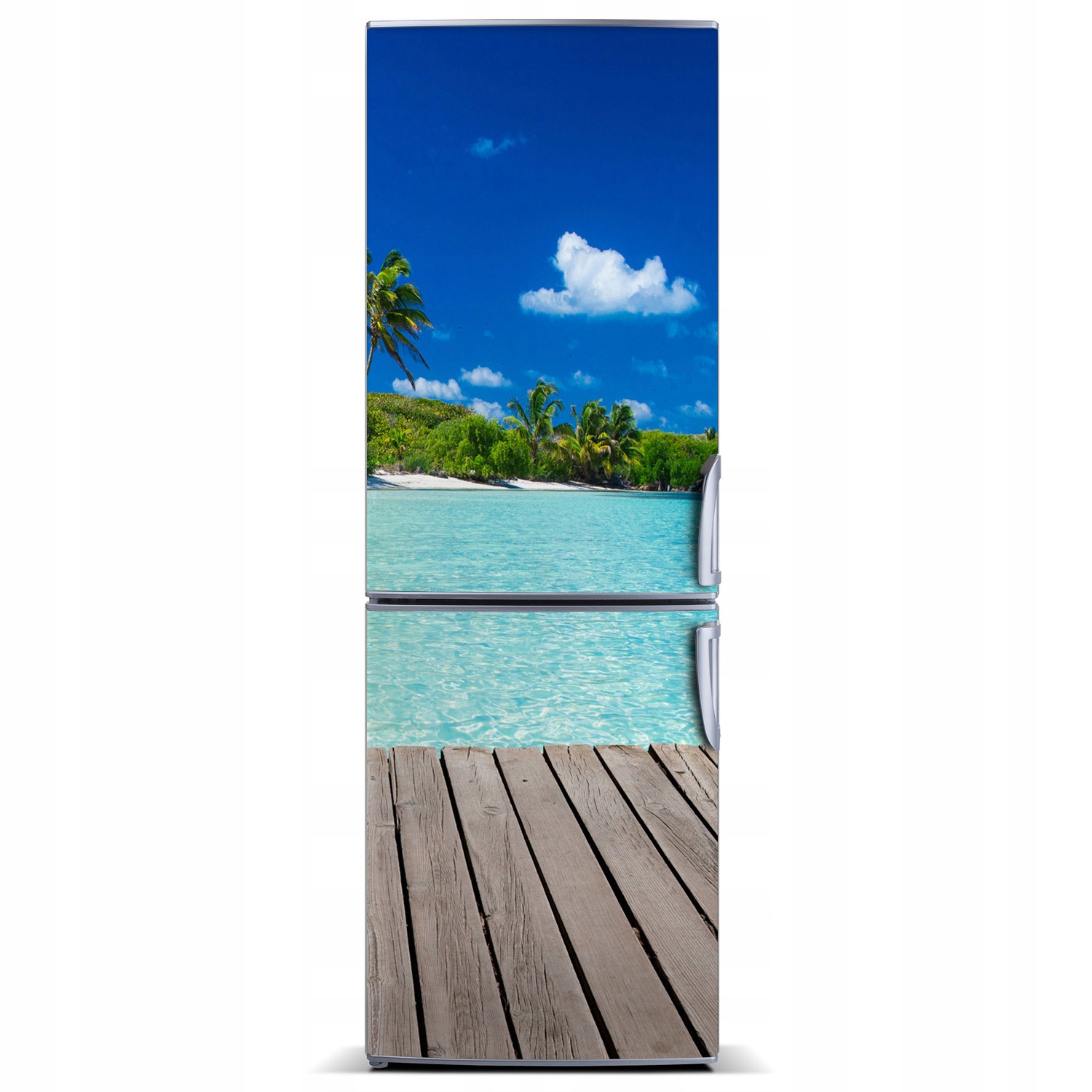 

Magnes Tapeta na lodówkę Tropikalna plaża 60x180