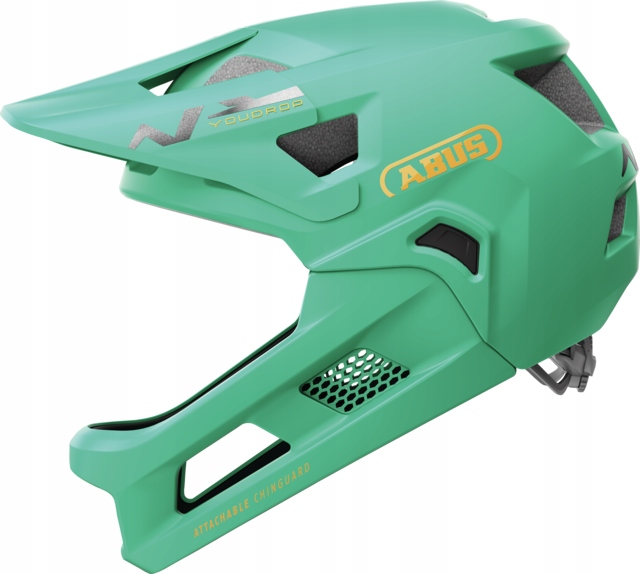 Kask rowerowy Abus YouDrop Ff r. S sage green dziecięcy Mtb hulajnoga 48-55