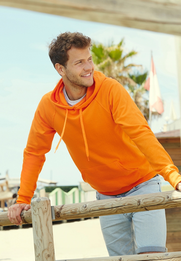 BLUZA Z KAPTUREM - FRUIT OF THE LOOM light whi XL Model Hooded Sweat