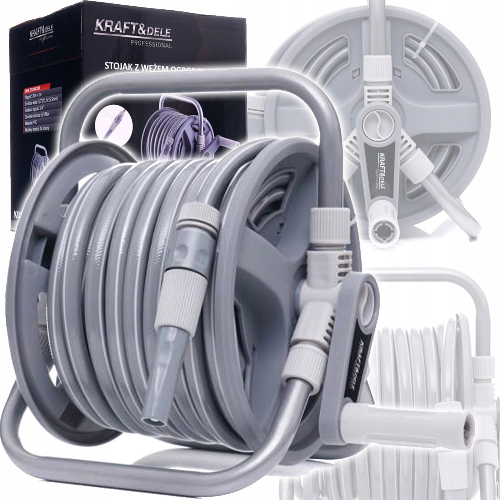 Navíjač Záhradnej Hadice Stojan S Bubnom Záhradná Hadica 3/4 " 40 m 2 m