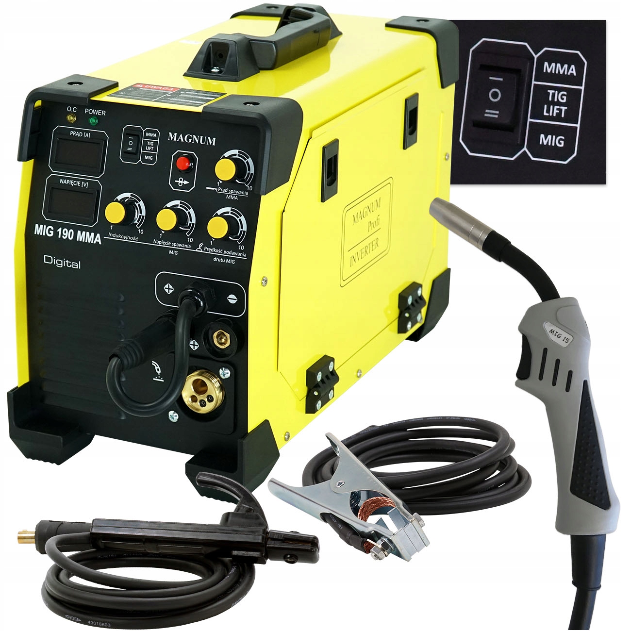 Зварювальний апарат MMA TIG MIGOMAT mig 190